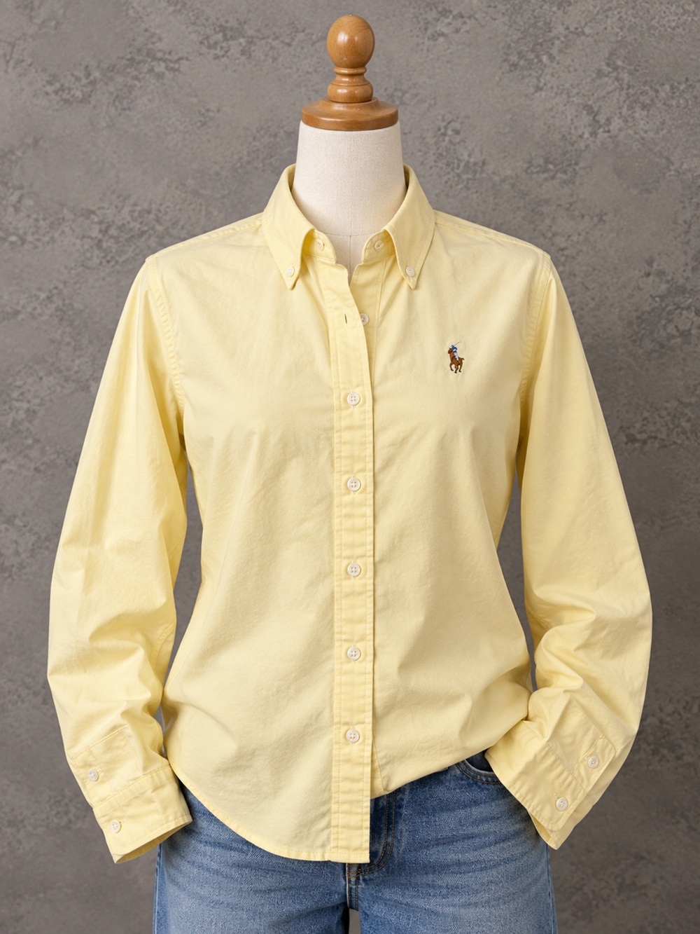 Ralph Lauren Butter Yellow Cotton Button Down Shirt Women’s 6